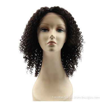 Afro kinky curly lace front human hair wig 360 full lace wig 100% remy brazilian human hair for black women